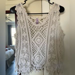 Lacy Knit Tank Top